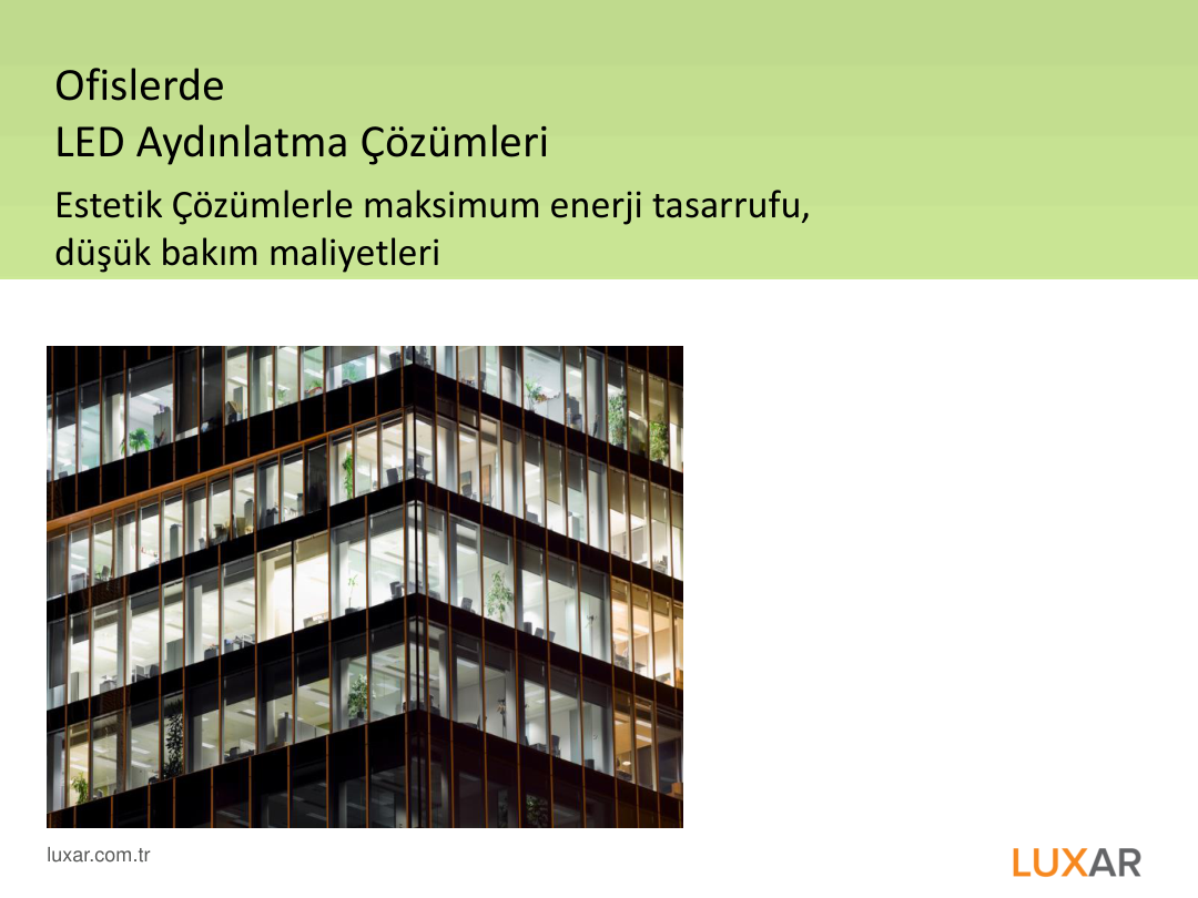 Ofislerde LED Aydınlatma
