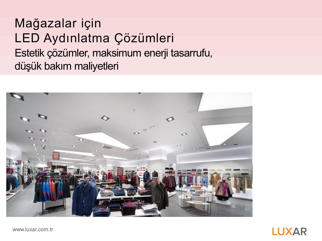 Mağazalar İçin LED Aydınlatma